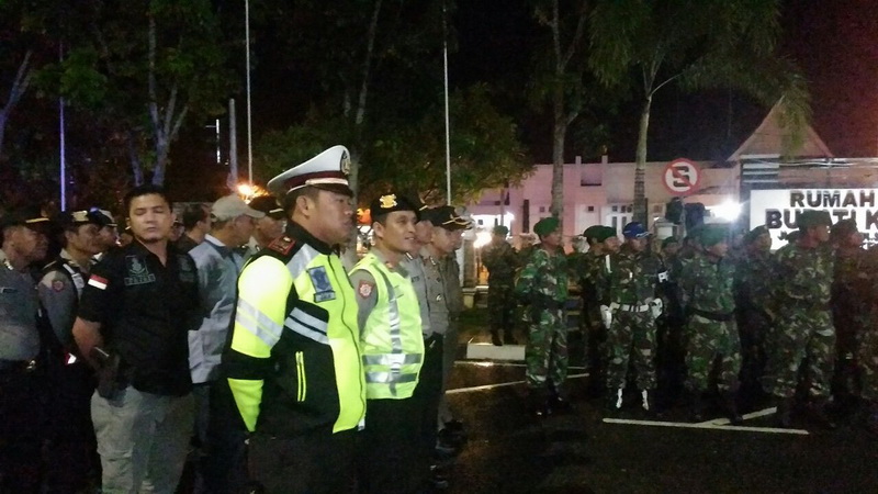Ratusan Personel Polisi dan Gabungan Amankan Malam Tahun Baru